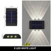 LED Solar Wall Lamp Outdoor Waterproof Up and Down Luminous Lighting for Garden Fence Decoration Sunlight Light