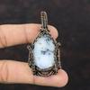 Dendrite Opal Pendant Copper Wire Wrapped Pendant Gemstone Pendant Dendrite Opal Jewelry Handmade Brand New Pendant Copper Jewelry For Gift