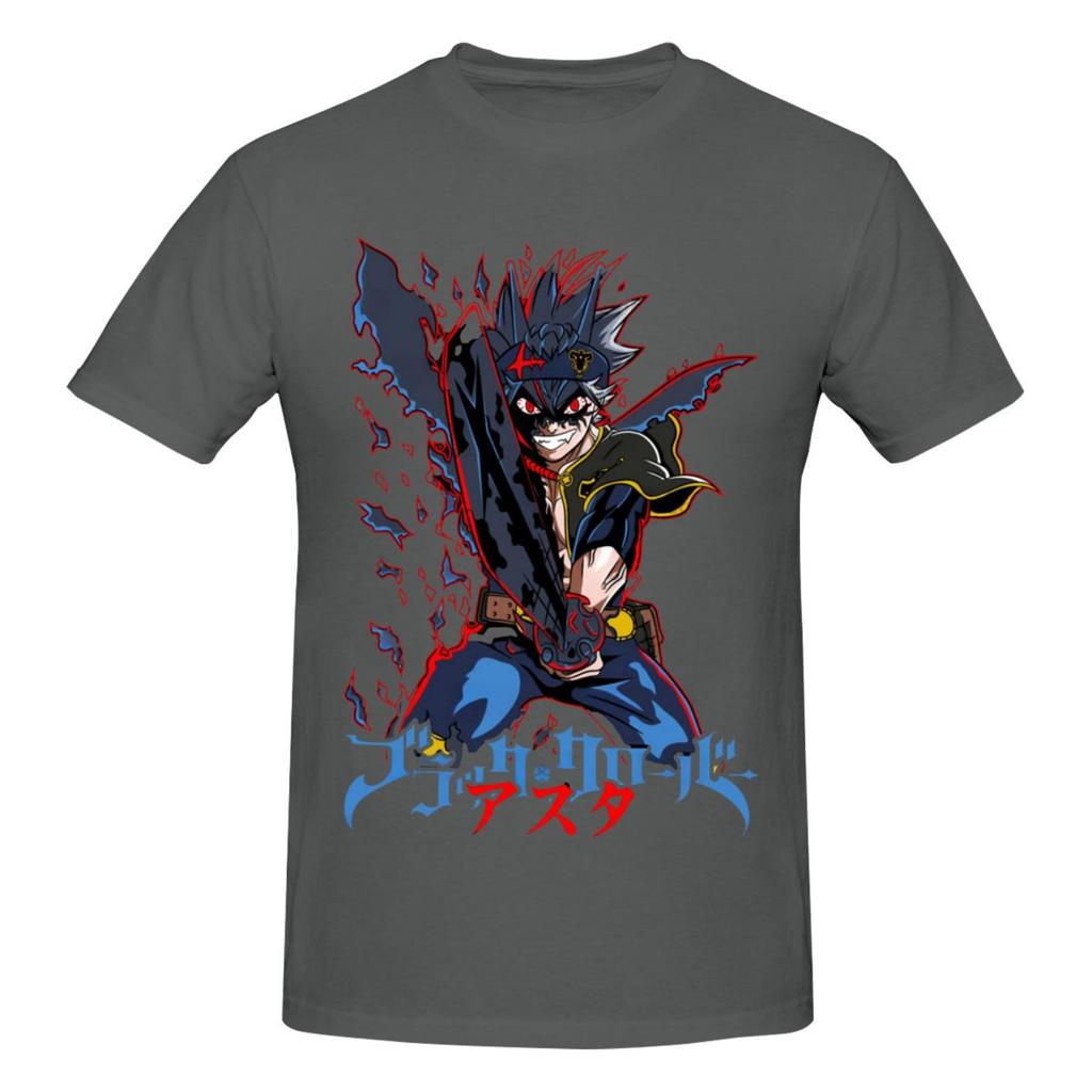 Unisex Black Clover Asta Anime Awesome T Shirt Vintage Oversized Cotton Sleeve Tshirt