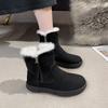 Женские зимние ботинки с кисточками, рабочие ботинки, женская обувь до щиколотки, черного цвета, горячая, высококачественная, готическая, удобная и элегантная зимняя обувь