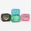 Sequin Heart PVC Transparent Cosmetic Bag Simple Ladies Large Capacity Travel Portable Waterproof Sundry Storage Toiletry Bags