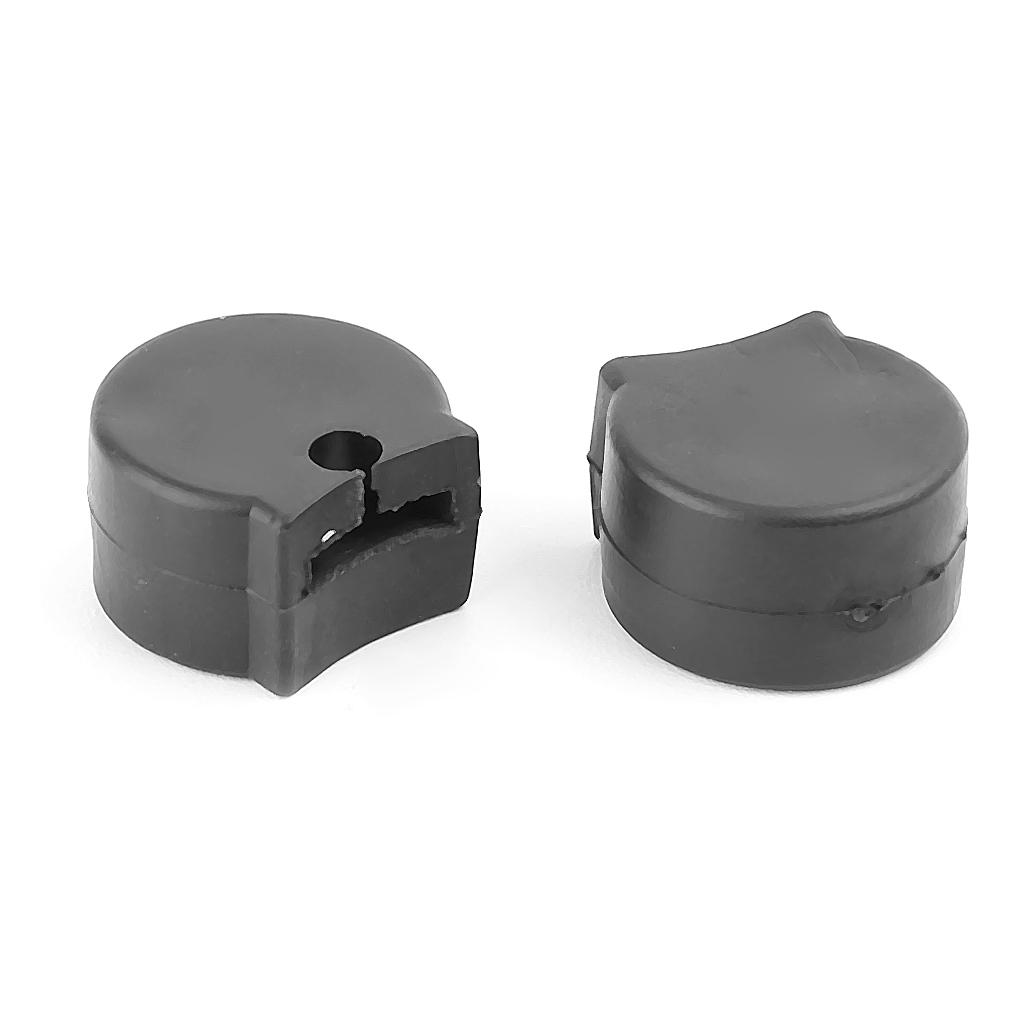 Набор из 5 удобных резиновых подставок для большого пальца кларнета с мягкой подушкой, черного цвета