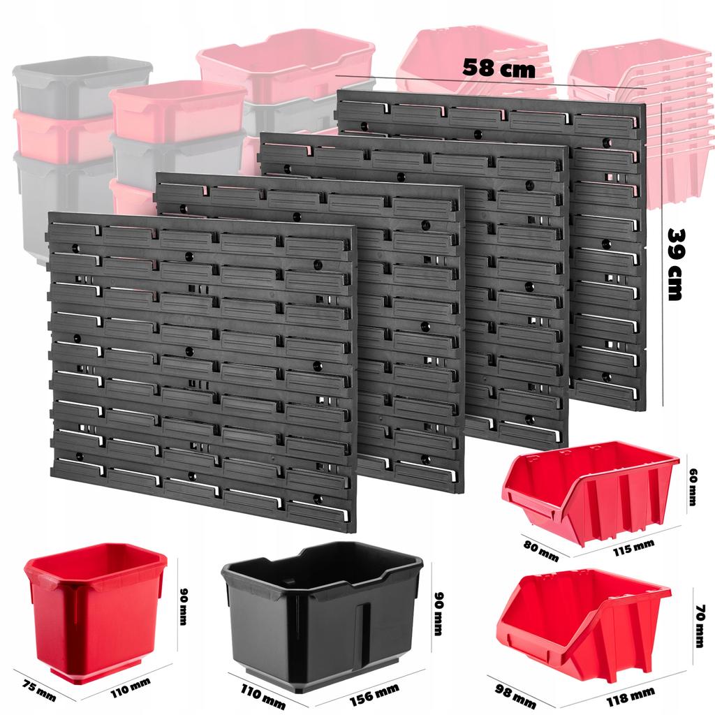 KADAX Доска для стен мастерской 116x78см 61 шт.