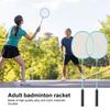 1 комплект ракеток для бадминтона, набор для взрослых, ракетка для бадминтона из сплава на 2 игрока с нескользящими ручками, профессиональное сменное оборудование для тренировок по бадминтону