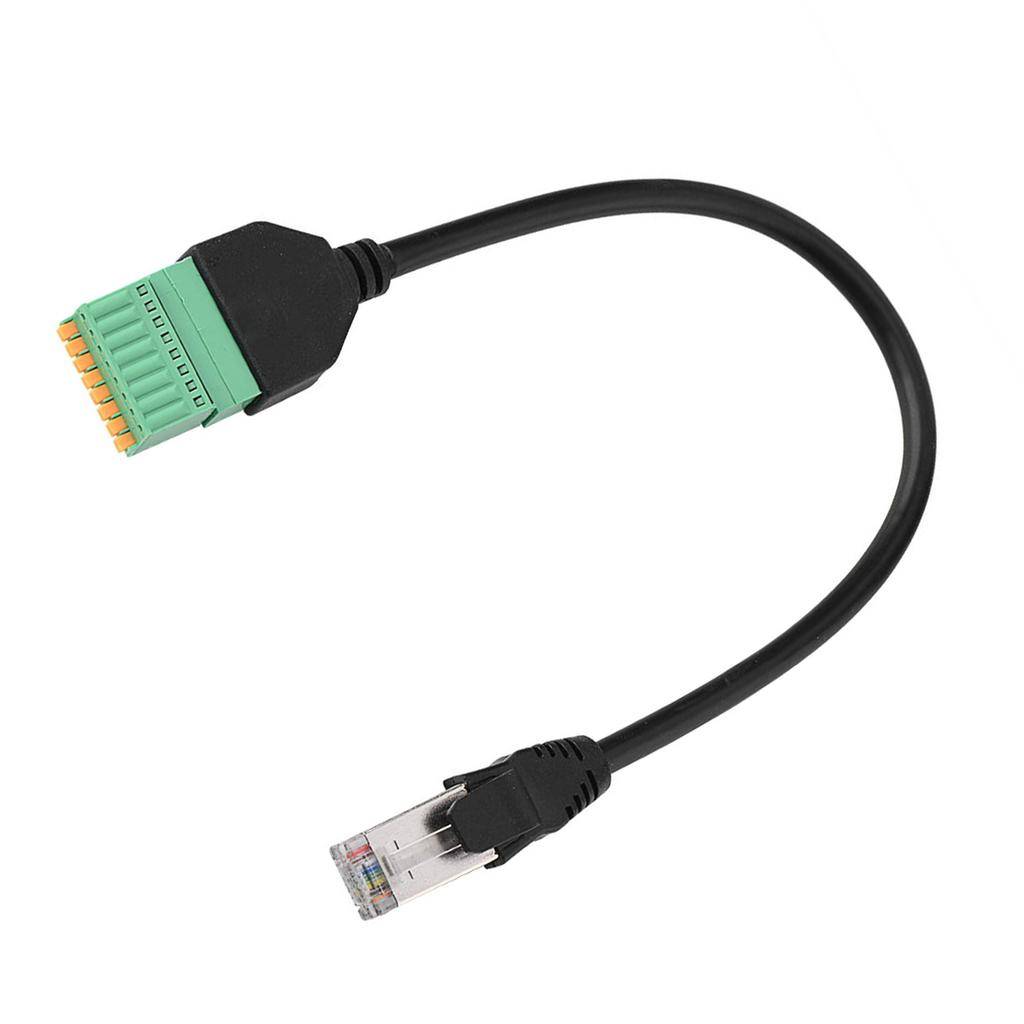 RJ45 Male Jack To 8 Pin Spring Connector Terminal Block Adapter Cable