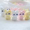 12Pcs Cute Cat Series Resin Decorations Diy Craft 3D Charms Cartoon Charms  Scrapbooking Accessories