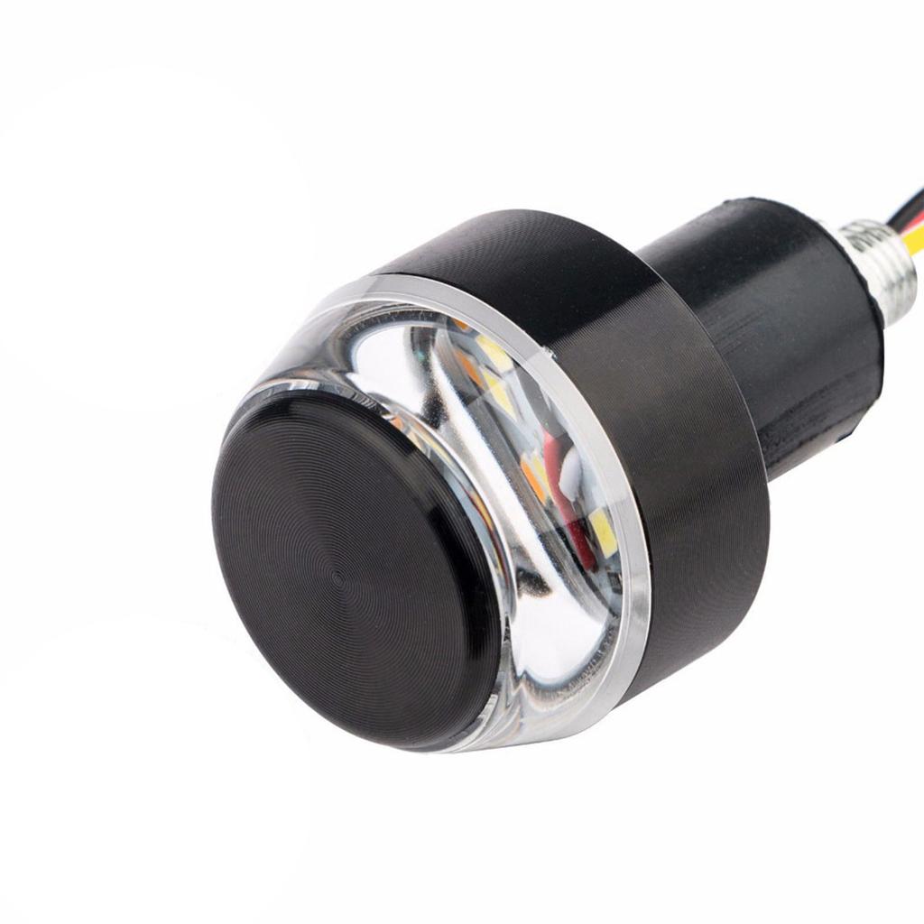 2 шт. Профессиональный светодиодный фонарь поворота на руль для мотоцикла, ручка для горного велосипеда, белый, желтый