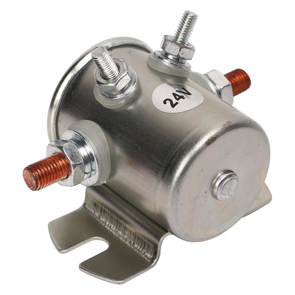 200A 24V Motor Starter Relay 1114208 Dustproof Starter Relay Solenoid for Winches Boats Club Car