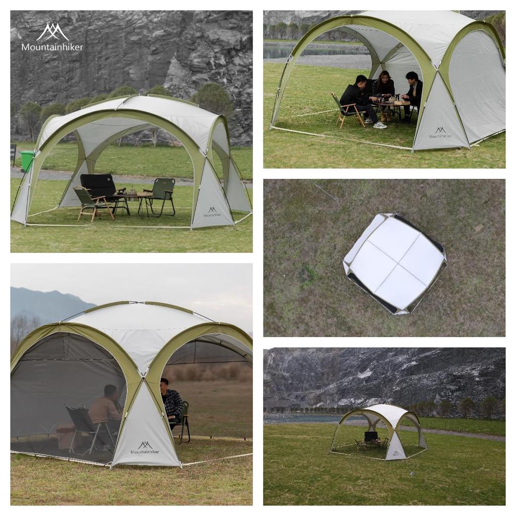 Shade 150D Oxford Polyester прочная теневая палатка, внешняя ветрозащитная и водонепроницаемая, подходит для нескольких больших пляжей 4 м x 4 м, легко подходит для лета