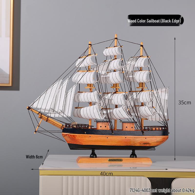 Орнамент Парусная лодка - Модель для украшения дома или офиса