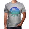 Men’s Vintage Tee Shirt Graphic T Shirt JUIST Sunset Grey Marl