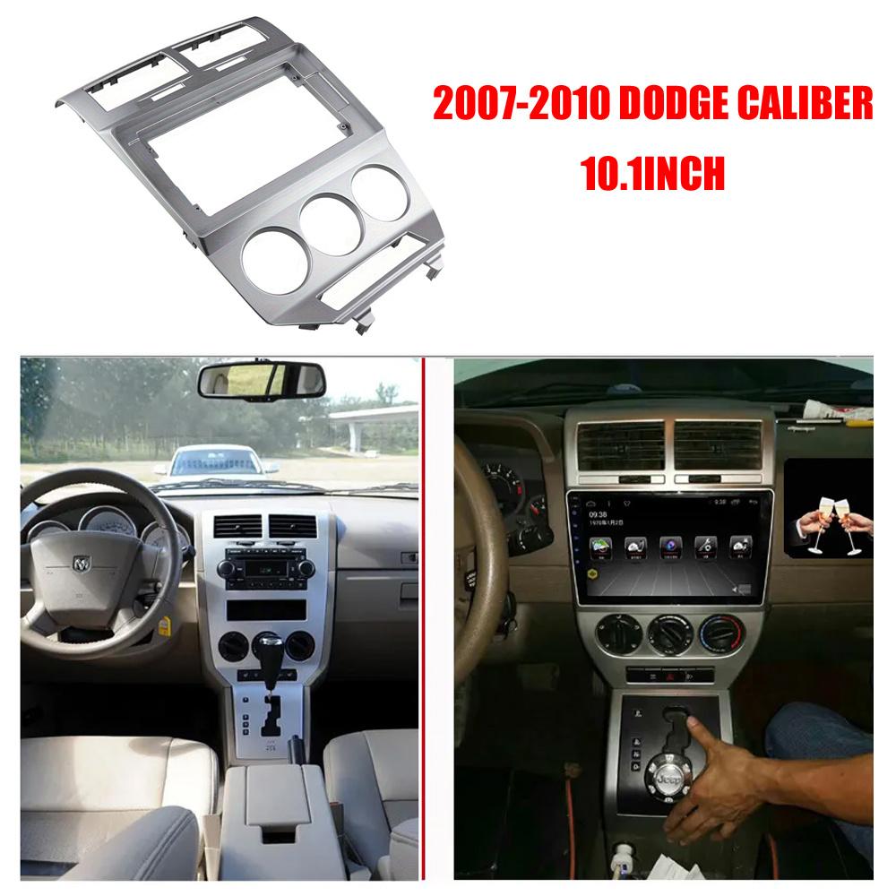 Для DODGE CALIBER 2007-2010 Серебристый 10,1-дюймовый ABS Рамка Центральной Консоли Автомобиля Накладка на Рамку Рычага Переключения Передач Декор Салона