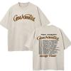 Cotton Tee Shirt Rauw Alejandro Coca Nuestra Tour 2025 TShirts Vintage Retro Men/women TShirt Oversize Mineral Wash Tops