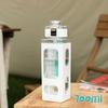 1pc Bounce Cap Water Bottle Summer Plastic Straw Double Drinking Cup Student Portable Sports Water Cup Small Square Cup