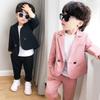 Korean Style Spring Boys' Casual Suit Set - Handsome Flower Boy Tuxedo