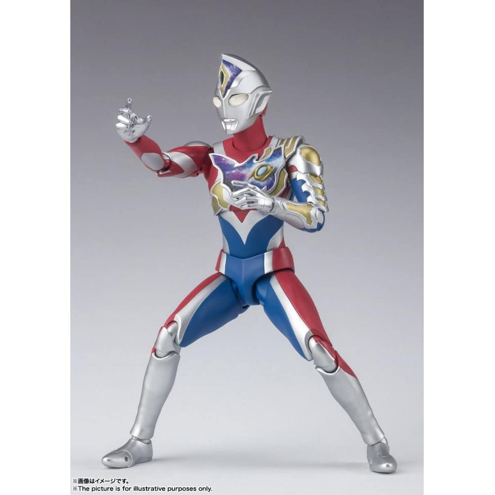 SHFiguarts Ultraman Decker Flash Тип Приблизительный. Окрашенная подвижная фигура из АБС и ПВХ, 150 мм