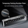 YOM1 Alloy Mobile Phone Temporary Parking Number Plate For Lexus ES300 RX330 RX300 GS300 IS250 IS200 CT200h IS300 NX RX LX Accessory