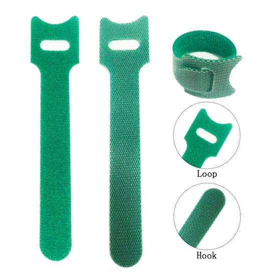 100 шт. Регулируемые подвязки для растений Рождественский венок Подвесные ремешки Нейлоновые садовые кабельные стяжки Украшение перил лестницы и двери