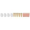14pcs Contact Tip Gas Diffuser Tip Holder Set for Binzel 24KD MIG Welding Torch1.0mm