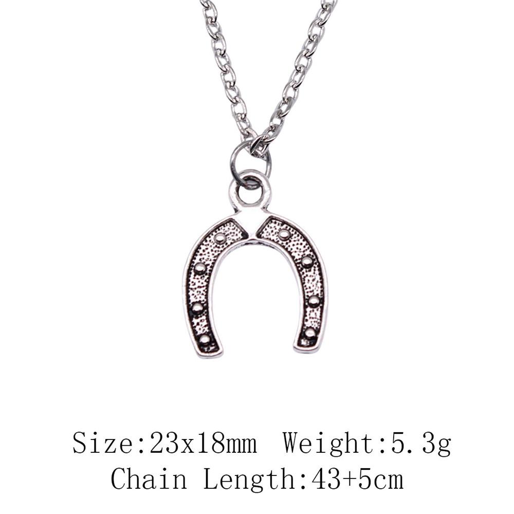 Подарки для женщин винтажное ожерелье лошадь единорог ожерелье на шею 43 см цепи предметы мужское ожерелье