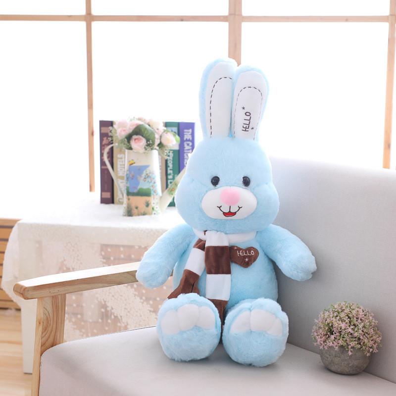 Rabbit Plush Toys Scarf Love Cartoon Animals Fill Doll Xmas Gift Stuffed Garnish