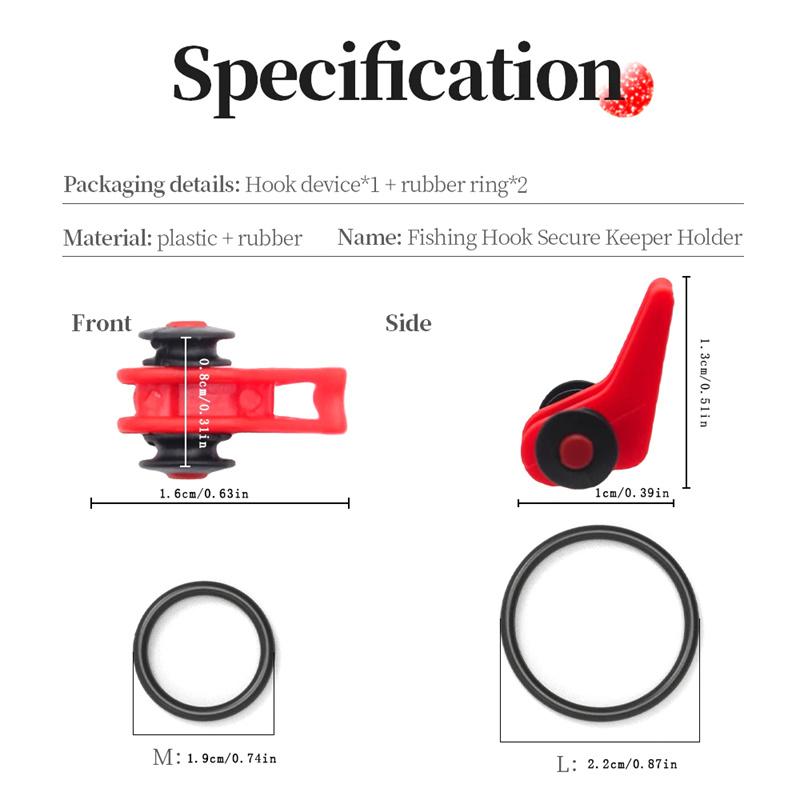 10 шт./компл. держатель крючка для удочки рыболовные снасти надежно удерживают кольцо приманки и джиги для безопасной и легкой рыбалки