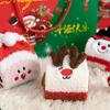 Santa Claus Cartoon Hosiery Elk Mid-Tube Socks Sweet Christmas Socks  Girls