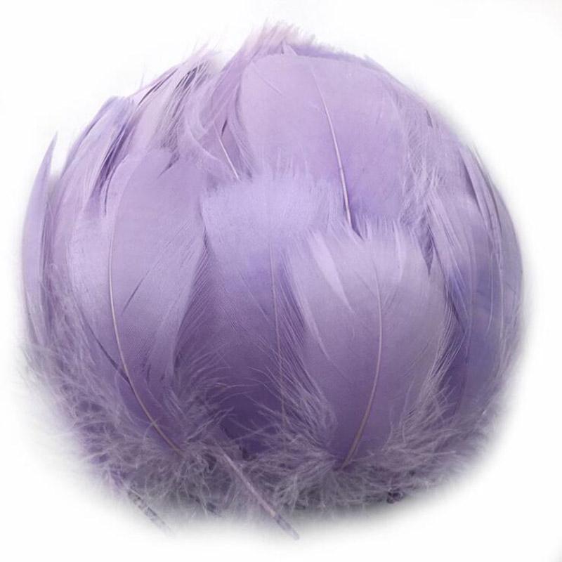 Colorful Party Feathers Craft Natural Goose Feather For Diy Home Decor White Wedding Feathers 100Pcs/Pack Garment Accessories
