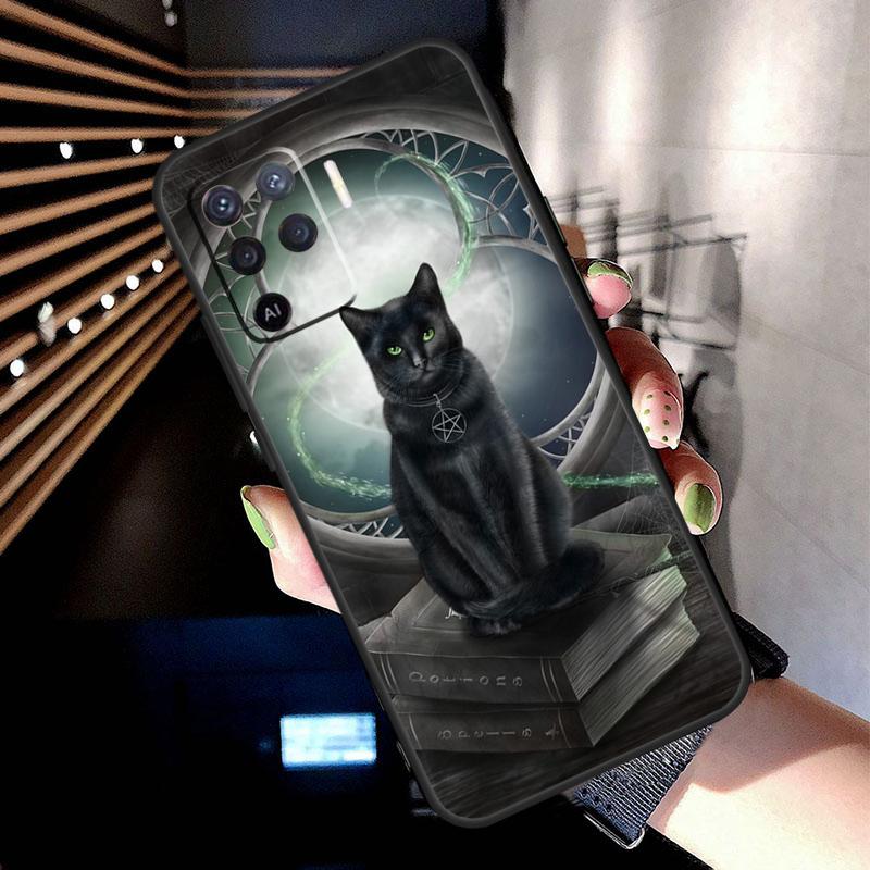 Волшебный кот Чехол для Witches для Oppo A38 A18 A78 A98 A58 A60 A80 A40 A96 A76 A16 A94 A74 A54 A15 A17 A57 A77 A5 Pro