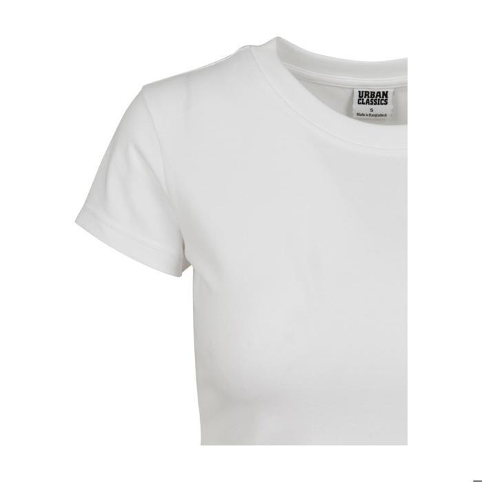 T-shirt - Urban Classics - Court - Coton doux - Manches courtes - Blanc