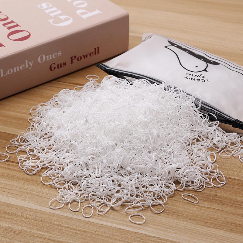 500/1000/2000 шт. Девочки Разноцветные Одноразовые Резинки Резинки для Волос Повязка на Голову Детские Резинки для Хвоста Детские Аксессуары для Волос