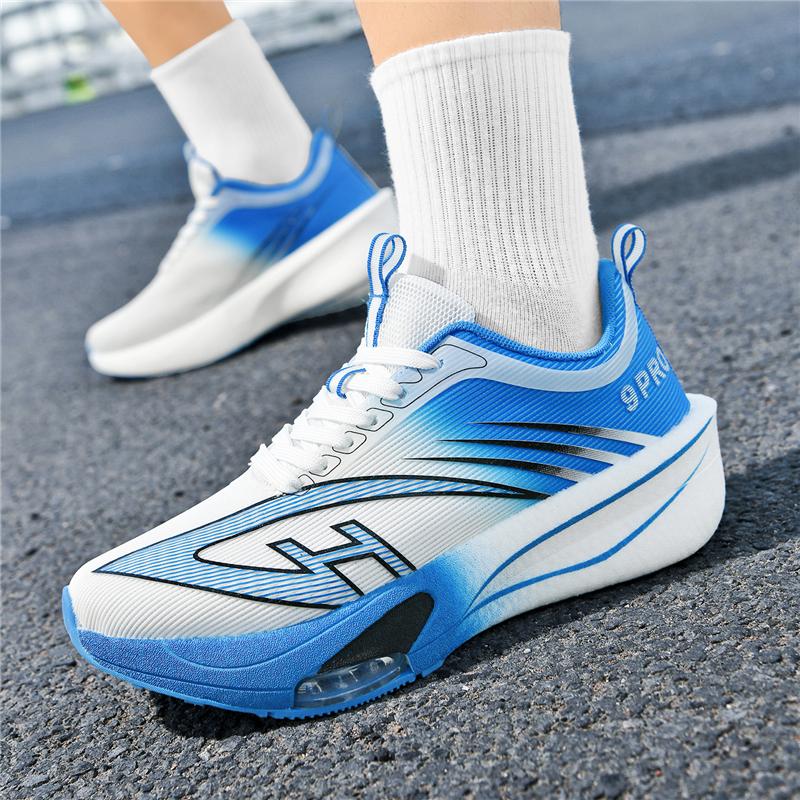 Men's soft-soled cushioned running shoes, women's road running shoes, lightweight and comfortable sports shoes, breathable mesh training shoes