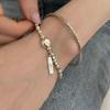 Elegant 2023 Women's Silver Bead Bracelet: Versatile & Trendy Light Luxury Jewelry