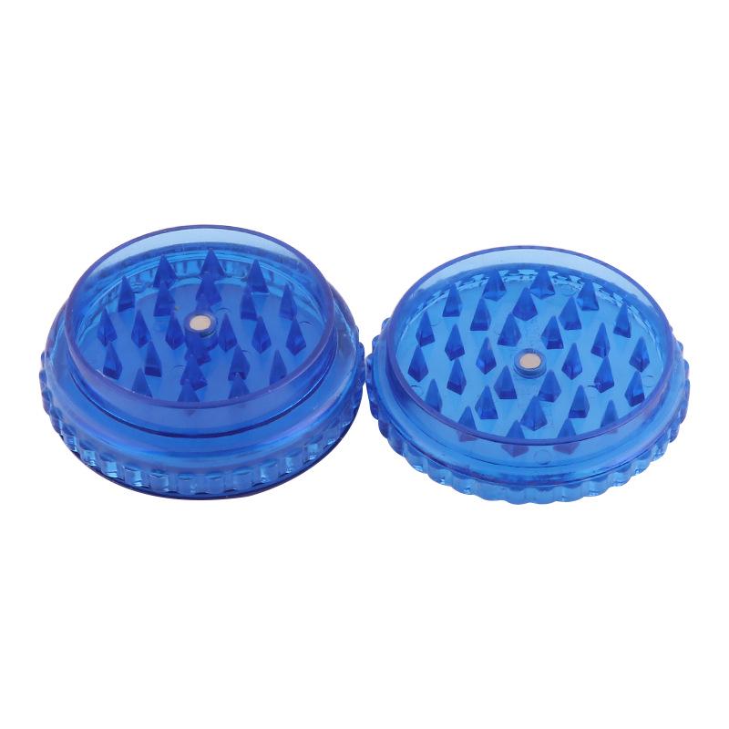 Plastic Three-Layer Grinder with Acrylic Flat Mouthpiece, Mixed Colors
