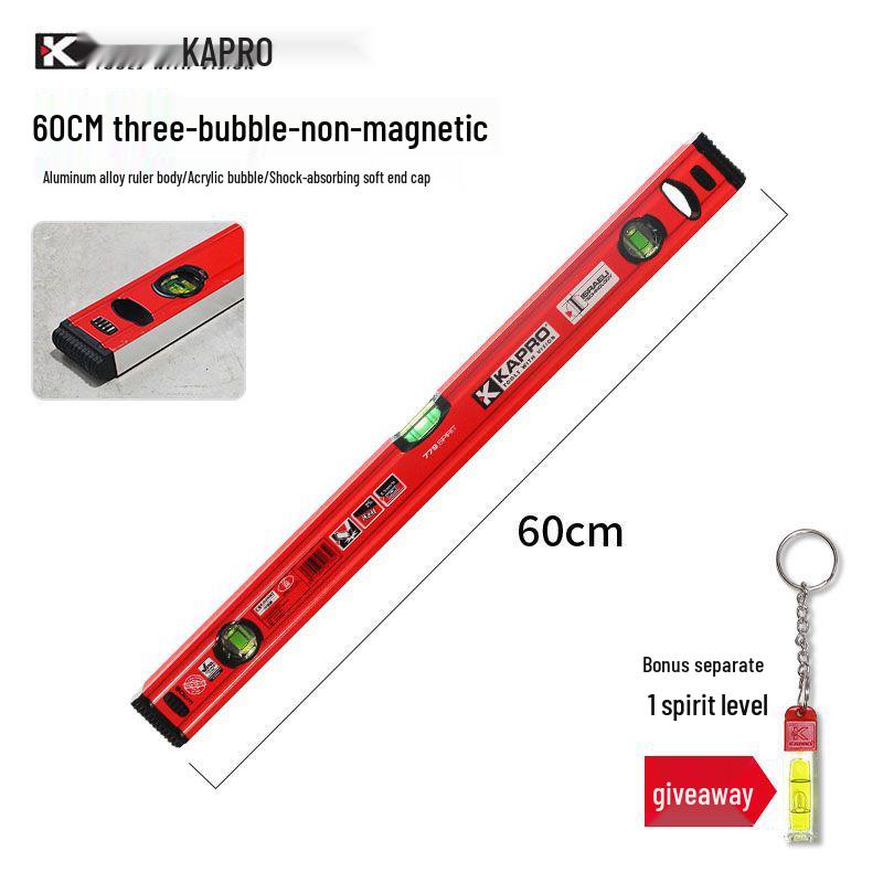 Высокоточный противоударный мини-магнитный алюминиевый спиртовой уровень