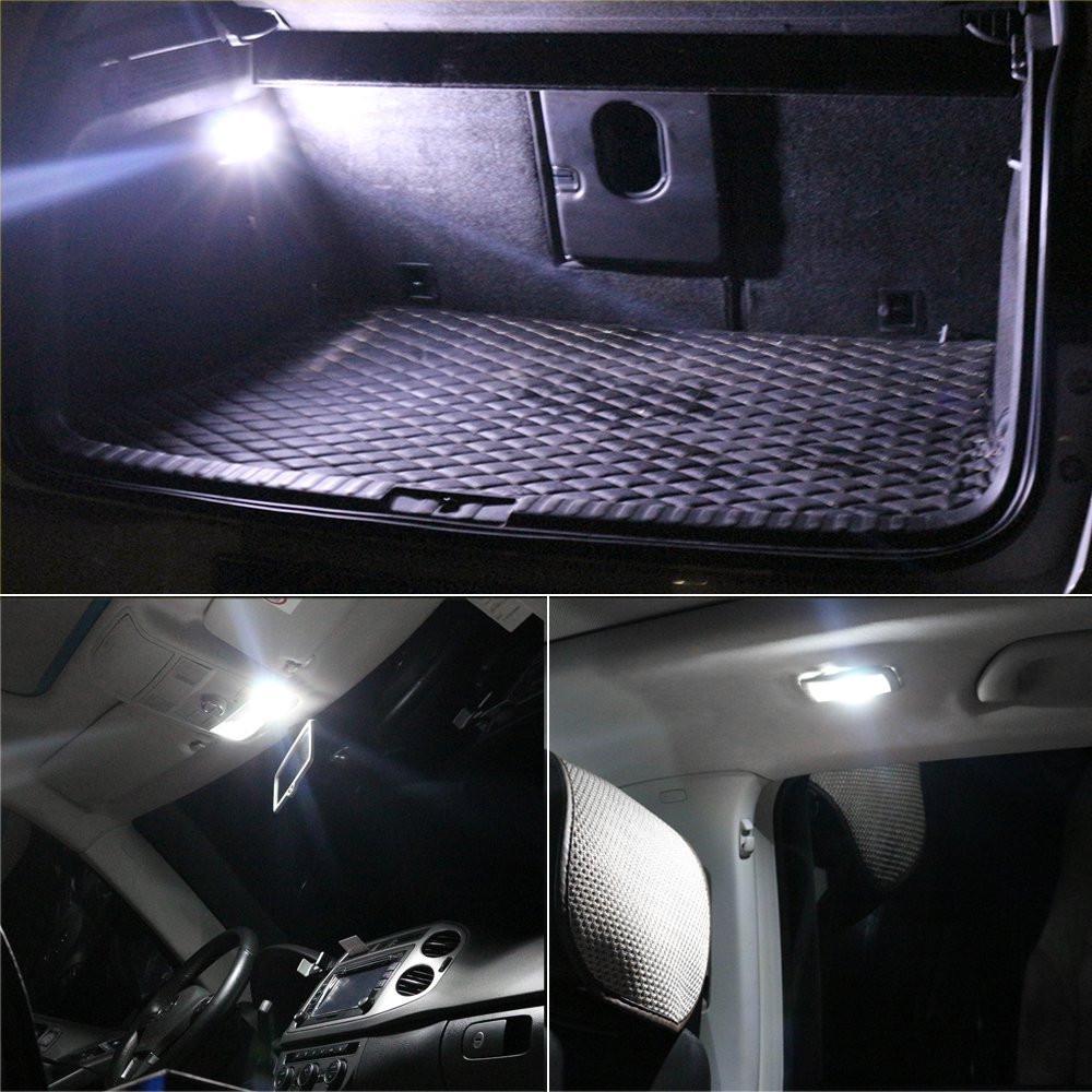 2шт 39мм светодиодный светильник 6500K белый SMD автомобильный купольный двойной наконечник лампы для чтения на крыше