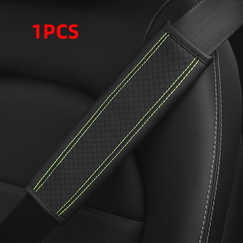 Автомобильные аксессуары, ремень безопасности из искусственной кожи, ремень безопасности, наплечный чехол, дышащий защитный ремень, набивка, автоинтер...