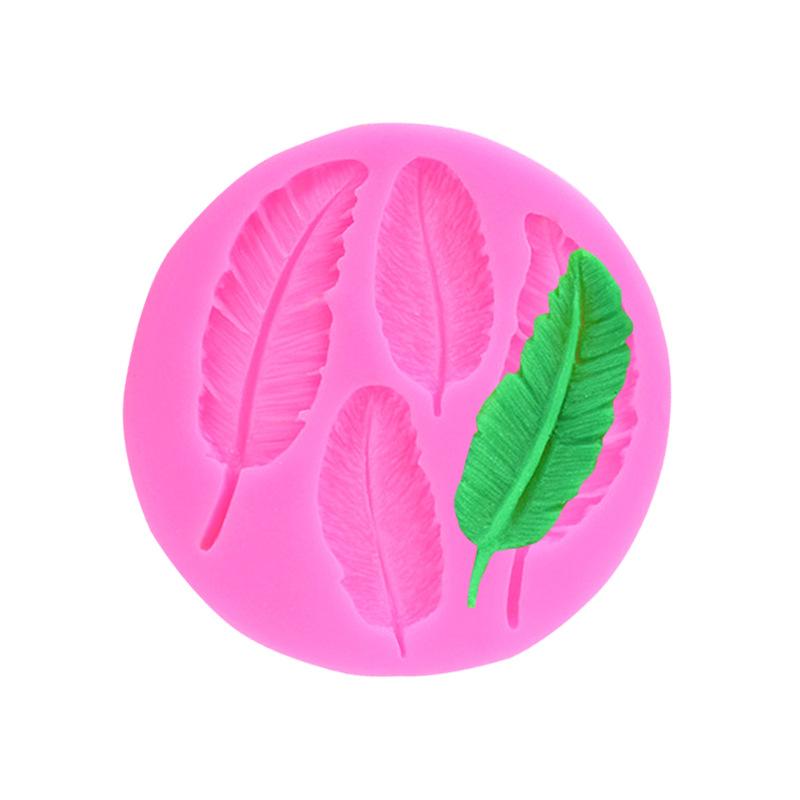 1pcs Feather Sugar Buttons Silicone Mold Fondant Mold Cake Decorating Tools Chocolate Gumpaste Mold Moldes De Silicona