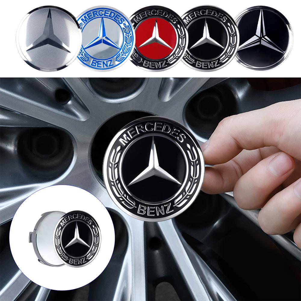 56/60mm Car Wheel Hub Cap Auto Emblem Stickers Refit Accessories For Mercedes Benz G S R C E B A Class GLA GLK C180 E300 S200 ILNOP1