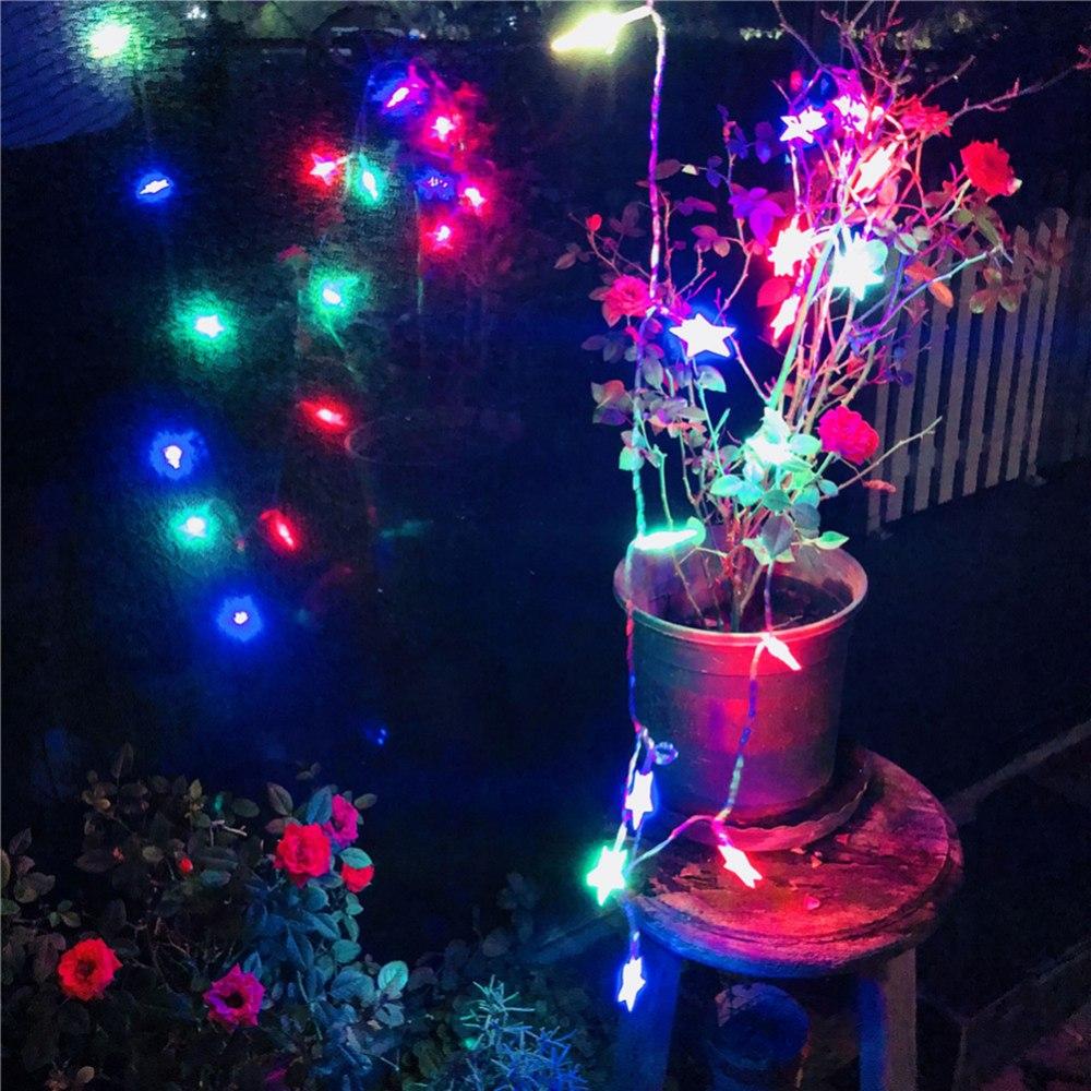 LED Star String Lights Battery Operated Holiday Christmas Decoration Lights
