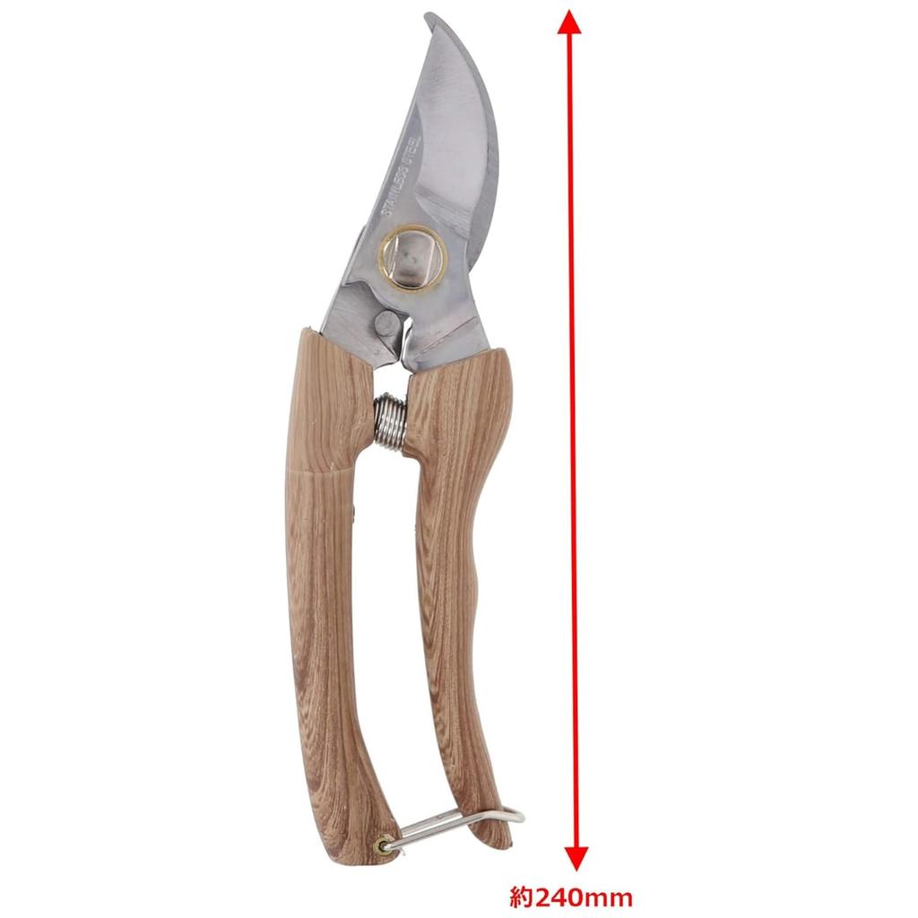 Секатор Takagi WOODY TASTE из нержавеющей стали для узких мест, простой в использовании для резки ветвей диаметром примерно 10 мм, для молодых ветвей, женский, 165 мм,