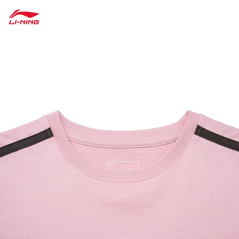 Li-Ning Женская спортивная футболка с коротким рукавом и круглым вырезом