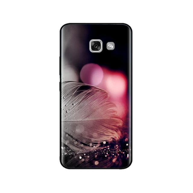 For Samsung Galaxy A3 2017 Case Silicon Soft Black Case For Samsung A7 A5 A3 2017 Case Cute Printed Tpu Bumper Phone Cover