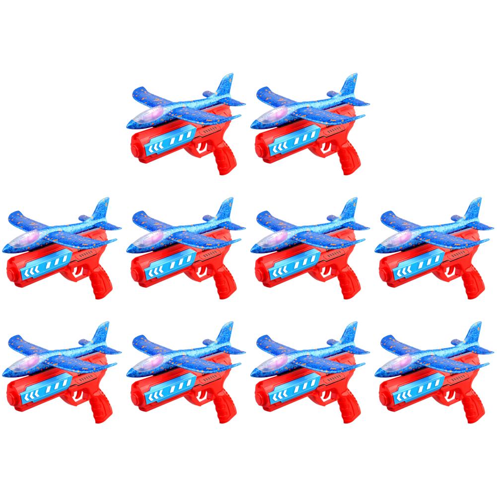 Игрушки для запуска самолетов Спорт на открытом воздухе Летающие игрушки Пенопластовая пусковая установка Катапульта Самолет Пистолет Катапульта Самолет Подарки на день рождения для мальчиков и девочек