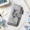 Gothic Demon Print Long Wallet Forever Multi Card Holder PU Leather Purse