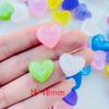 20 Pcs New Cute Mini Cartoon Shiny Heart-Shaped Flatback Resin Cabochons Scrapbook Diy Jewellery Decor Crafts Accessories A129