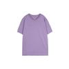 Solid Color Crew Neck Pullover With Logo And Letter Print Short Sleeve T-Shirt Men Tops Canyon-Purple DQ7359-553