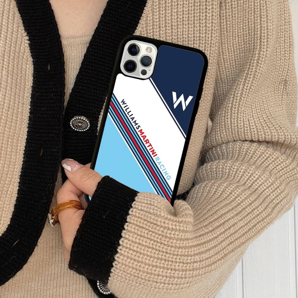 MartiniES Racing Phone Case For IPhone 17 16 15 14 13 12 11 Pro Max Plus PC+TPU Shockproof Back Cover