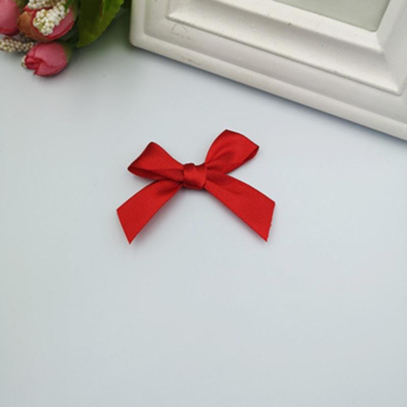 500 шт./Упаковка Разноцветные Сатиновые Галстуки-Бабочки для Подарков Стильные Полиэстеровые Банты Ручной Работы Свадебный Декор Банты