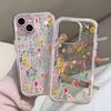 Прозрачный чехол для телефона с ярким узором из полевых цветов для iPhone 17 Air 11 12 13 14 15 16 Pro Max 14 Plus, 2-в-1, конфетный цвет, мягкая накладка